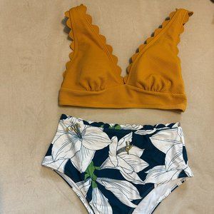 BRAND NEW WITH TAGS! Woman's CupShe Two-Piece Swimsuit